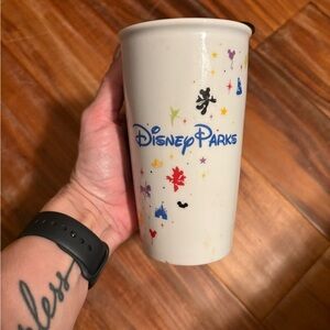2015‎ Starbucks Disney Parks Ceramic Travel Tumbler Retired